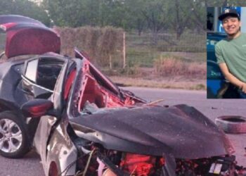 El choque fue tan fuerte que provocó la muerte instantánea de Esteban Ibarra Hernández, de 24 años de edad.