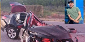 El choque fue tan fuerte que provocó la muerte instantánea de Esteban Ibarra Hernández, de 24 años de edad.