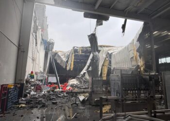 La estructura de 10 metros de alto y 50 de largo colapsó en la colonia Rincón de las Palmas.