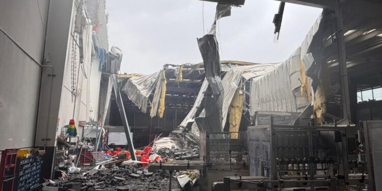 La estructura de 10 metros de alto y 50 de largo colapsó en la colonia Rincón de las Palmas.