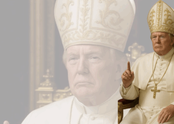 La fotografía fue difundida en su red Truth Social.