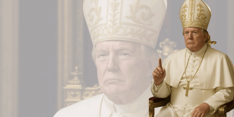 La fotografía fue difundida en su red Truth Social.