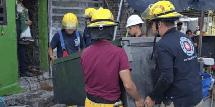 El acceso fue clausurado por riesgo de nuevos colapsos.