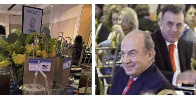 El alcalde negó el pago por mesa en evento con Calderón, pero omitió comentar la presencia de funcionarios.