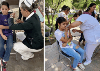 La Secretaría de Salud intensificó la aplicación gratuita de vacunas para prevenir sarampión, tosferina y otras enfermedades en menores y adultos jóvenes.