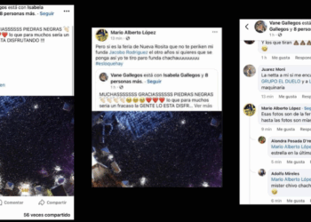 Erika Vanessa Gallegos, regidora de Piedras Negras, compartió imágenes de otra ciudad para promocionar la Feria del Norte; el exalcalde la exhibió públicamente.