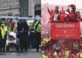 Atropello masivo empaña celebración del título de la Premier League en Liverpool.