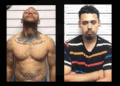 Jamale Eugene Jester, a la izquierda; y Humberto Castillon Jr a la derecha, fueron detenidos en Eagle Pass en casos separados por delitos relacionados con armas y drogas.