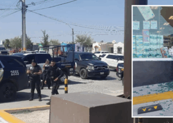 Detienen a presunto ladrón tras causar destrozos en farmacia de Piedras Negras.
