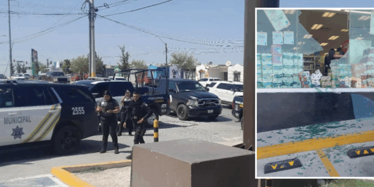 Detienen a presunto ladrón tras causar destrozos en farmacia de Piedras Negras.