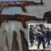 Autoridades aseguraron armas largas, droga y motocicletas utilizadas en actividades ilícitas.