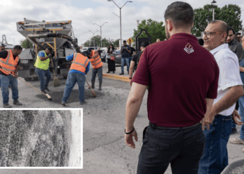 Contratan empresa para bacheo sin transparencia en el proceso.