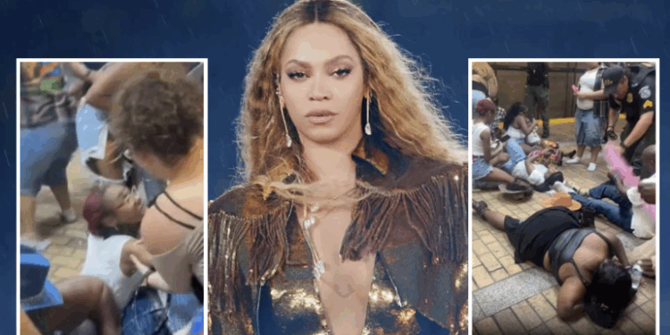 Caos en el metro tras show de Beyoncé: escalera mecánica colapsa por estampida.