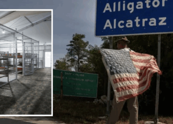 DeSantis planea incorporar soldados para agilizar trámites en ‘Alligator Alcatraz’.
