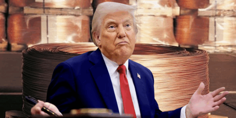 Nuevos aranceles al cobre sacuden a México, Chile y Canadá.