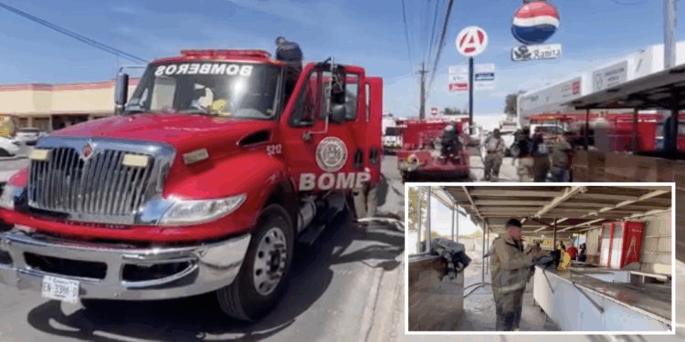 Incendio consume cocina de restaurante "La Ranita" en Piedras Negras.
