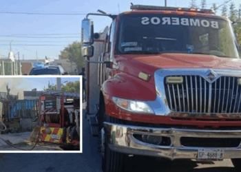 Un cortocircuito en un aire acondicionado provocó un incendio en la colonia Acoros.