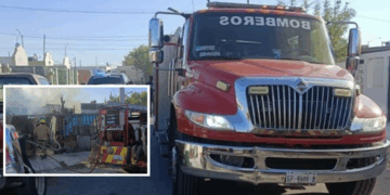 Un cortocircuito en un aire acondicionado provocó un incendio en la colonia Acoros.