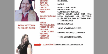 Activan protocolos de búsqueda por dos menores en Coahuila.