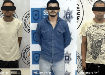 Manuel “N”, William “N” y Alejandro “N” fueron detenidos en Acuña.