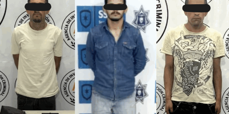 Manuel “N”, William “N” y Alejandro “N” fueron detenidos en Acuña.