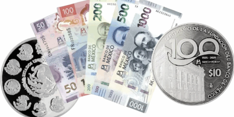 Banxico cumple 100 años y lo celebra con moneda y billetes conmemorativo.