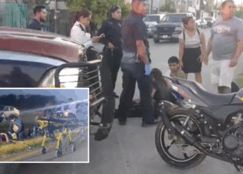 Parejas de jóvenes terminan hospitalizadas tras accidentes en moto.