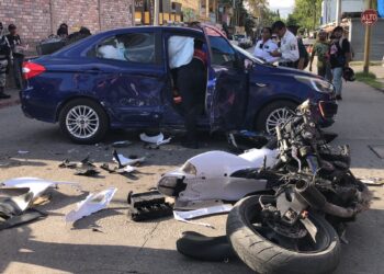 Margarito Jiménez García salió proyectado varios metros tras ser impactado.