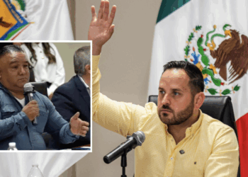 El alcalde Jacobo Rodríguez cerró la sesión con insultos y gritos.