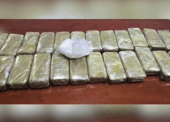 Asegura Policía Estatal cargamento de droga en Frontera.