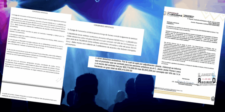 Contrataciones directas y 35 MDP en conciertos marcan gasto de Piedras Negras.