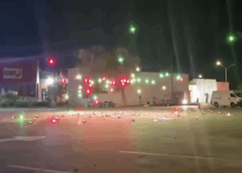 Fracasa espectáculo de drones en el Grito de Piedras Negras.