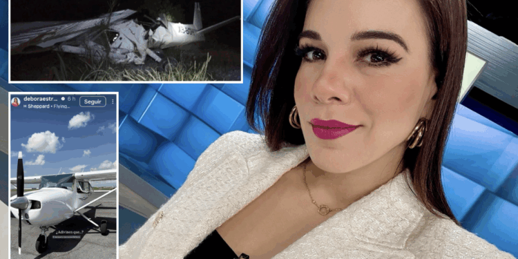 Muere Débora Estrella en desplome de avioneta en Nuevo León.