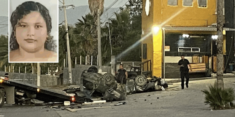 Mujer de 23 años fallece en accidente vial.