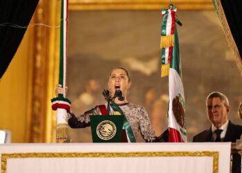 Claudia Sheinbaum hace historia con su primer Grito de Independencia.