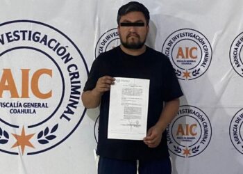 Juan Raúl N. fue ingresado al penal de Piedras Negras.