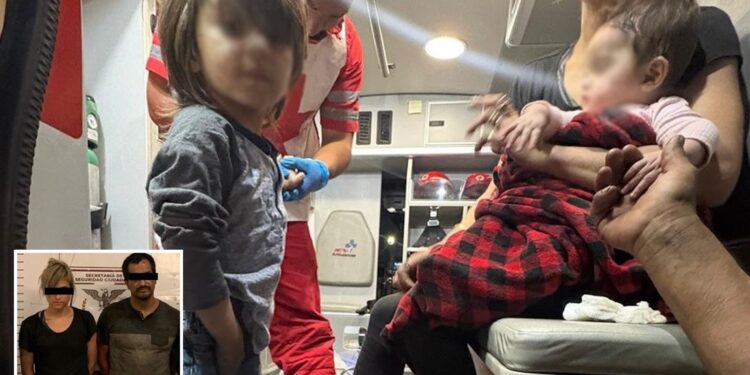 Detienen a pareja en Tijuana por maltrato a sus dos hijos menores.