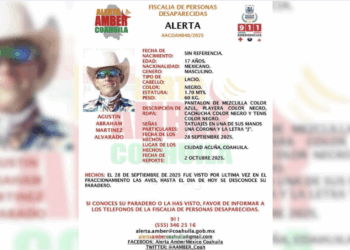 Familia denuncia amenazas previas contra joven desaparecido en Acuña.