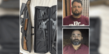 Aseguran armas y marihuana en operativo del Sheriff en Batesville.
