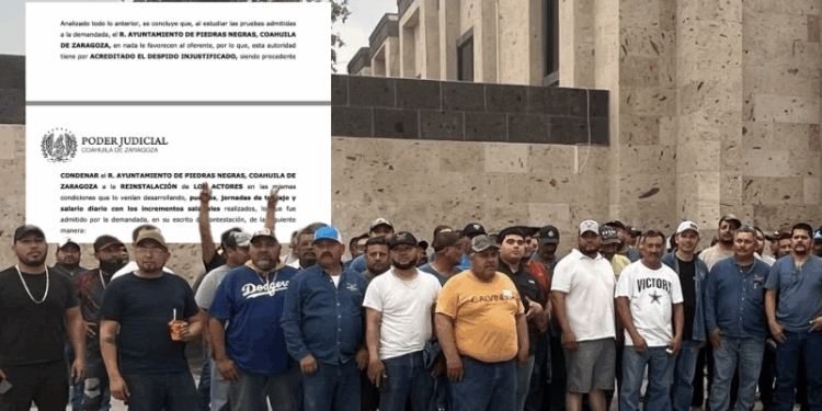 Piedras Negras deberá pagar millones por salarios caídos a trabajadores de Obras Públicas.