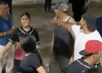 Un ampáyer de la tercera edad resultó agredido.