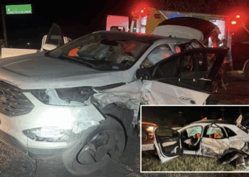 Pierde el control y choca de frente; mujer resulta herida en la 57.