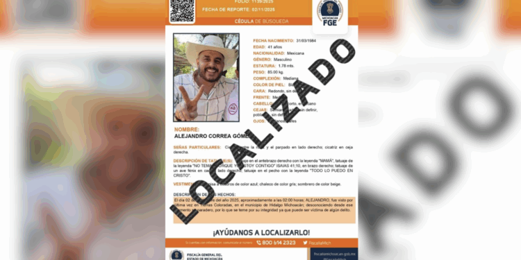Fiscalía de Michoacán confirma localización con vida de exalcalde morenista desaparecido.