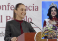 Aplaude Sheinbaum triunfo de Fátima Bosch en Miss Universo.