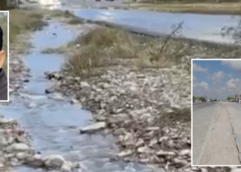 Obra de 12 millones de pesos presentó falla en su primer encendido.