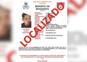 Hallan sano y salvo a joven de 16 años buscado desde el lunes.