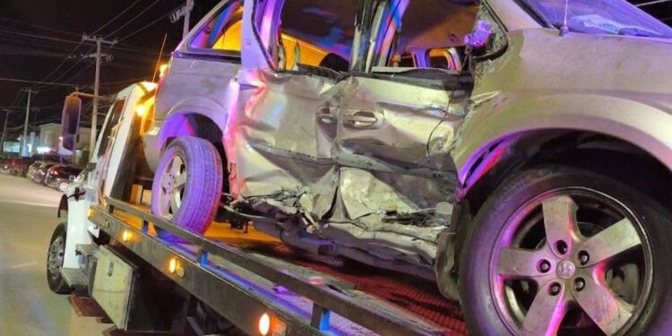 Identifican a responsable de choque en Los Montes; será citado por la autoridad.