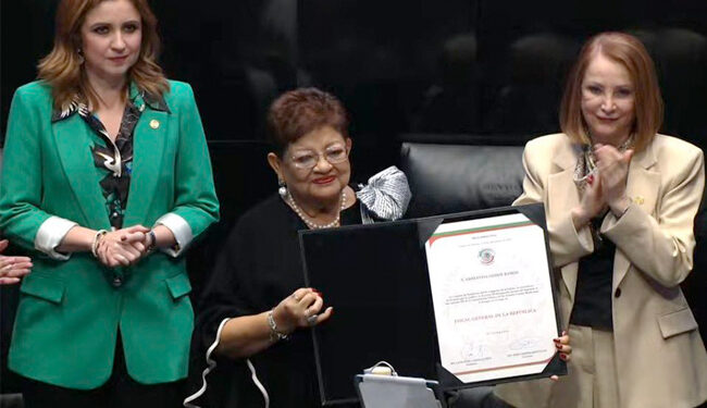 Senado avala nombramiento de Ernestina Godoy.