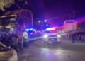 El impacto entre dos tráilers ocurrió después de las 8 de la noche de este martes.
