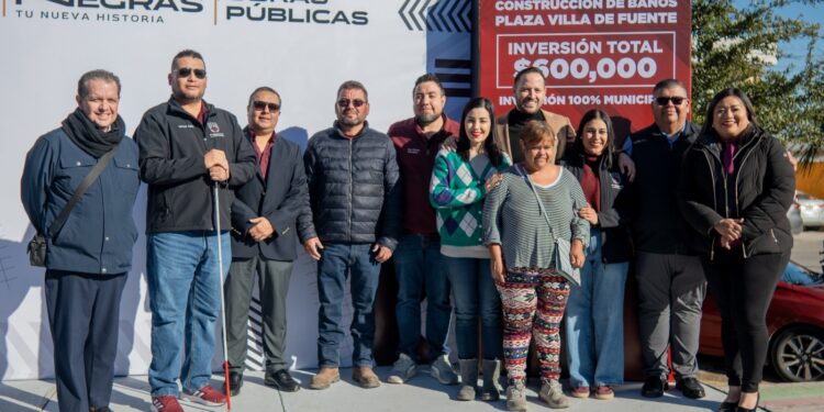 Difieren cifras de inversión en baños públicos de la plaza de Villa de Fuente.